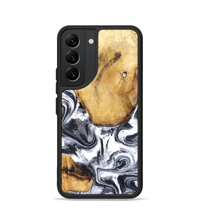 Galaxy S22 Wood Phone Case - Raelynn (Black & White, 827908)