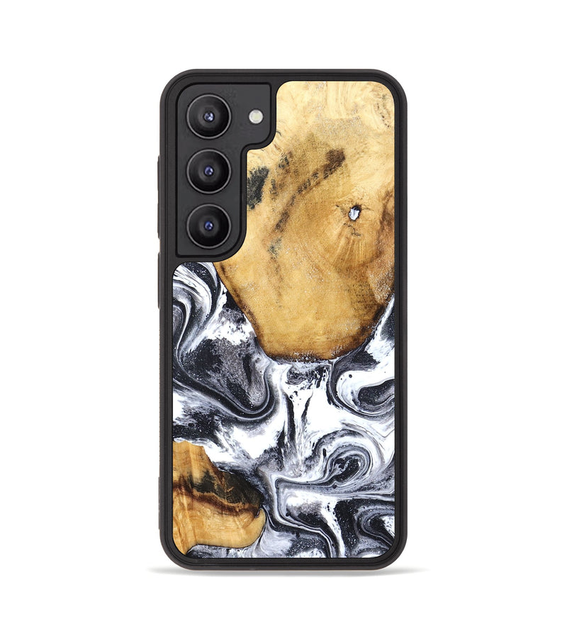 Galaxy S23 Wood Phone Case - Raelynn (Black & White, 827908)