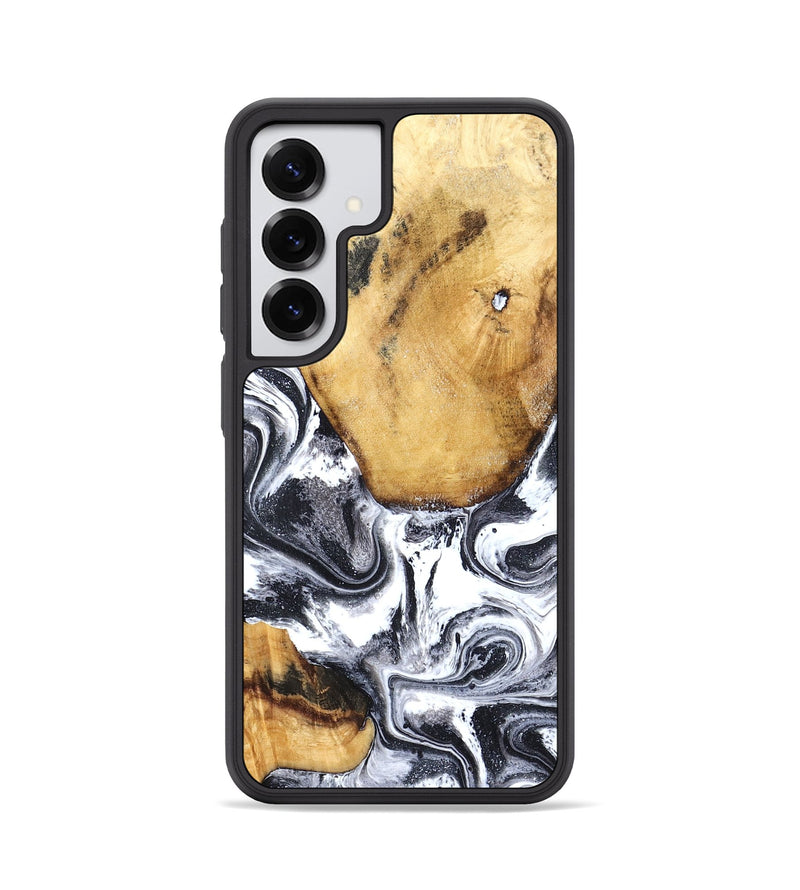 Galaxy S25 Wood Phone Case - Raelynn (Black & White, 827908)