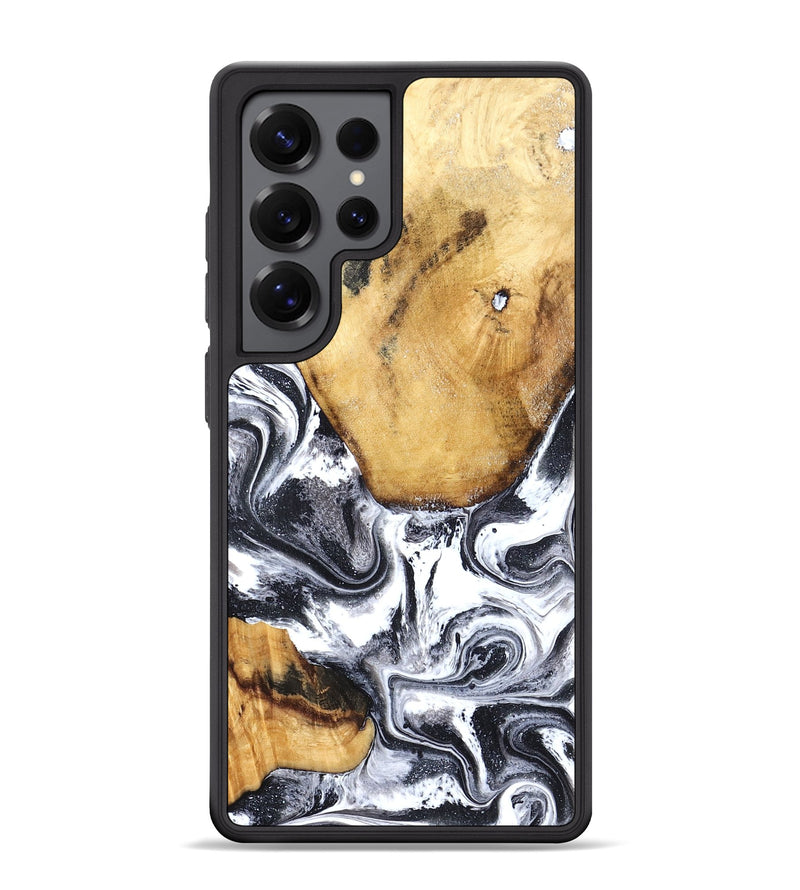 Galaxy S25 Ultra Wood Phone Case - Raelynn (Black & White, 827908)