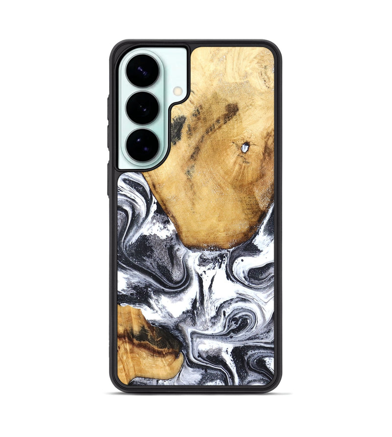 Galaxy S26 Plus Wood Phone Case - Raelynn (Black & White, 827908)