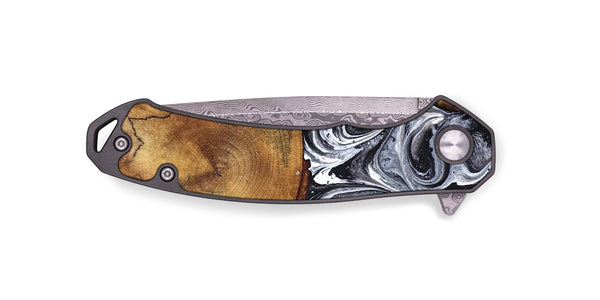 EDC Wood Pocket Knife - Lea (Black & White, 827910)