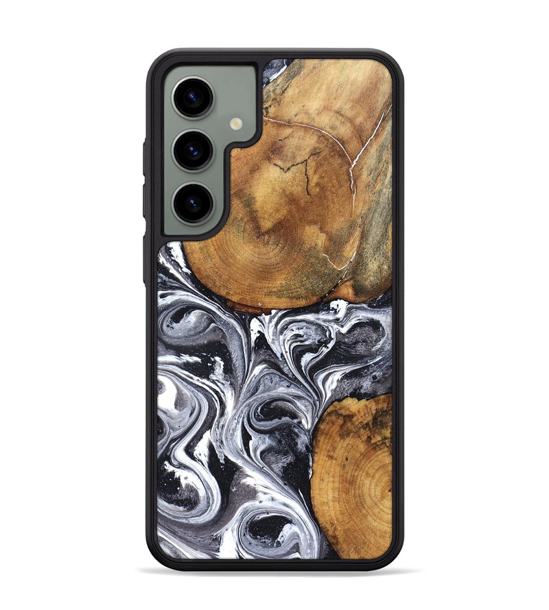 Galaxy S24 Plus Wood Phone Case - Lea (Black & White, 827910)