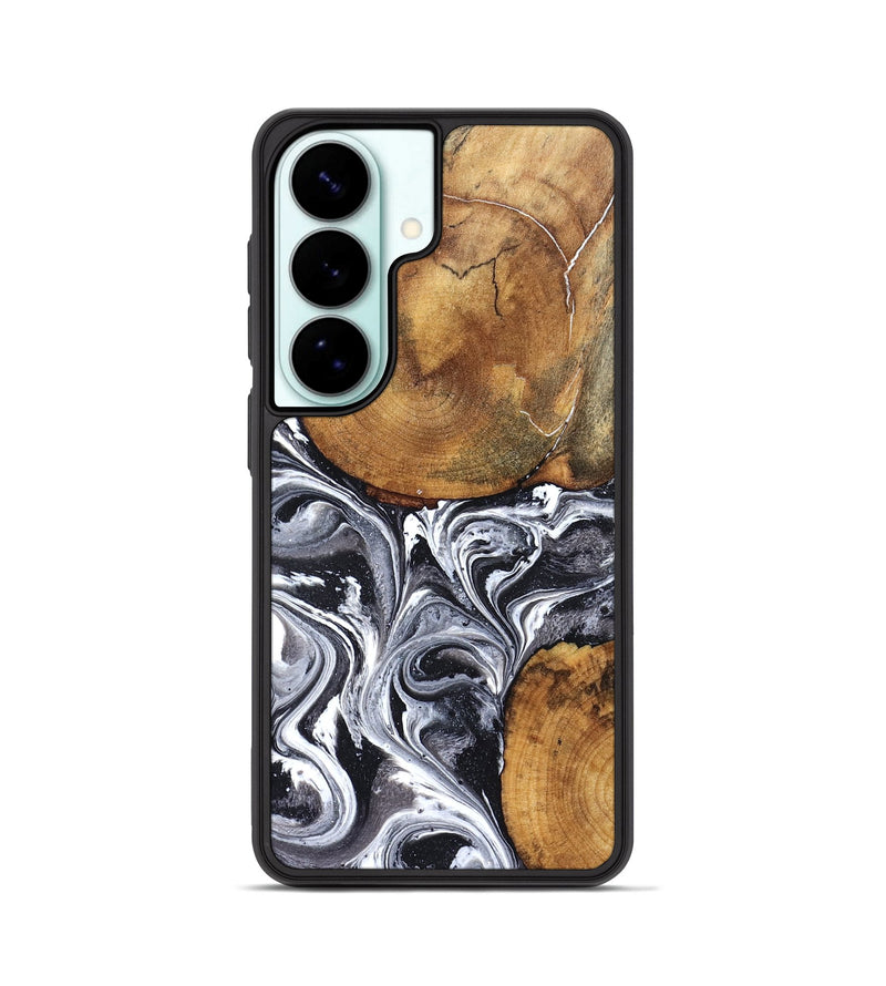 Galaxy S26 Wood Phone Case - Lea (Black & White, 827910)