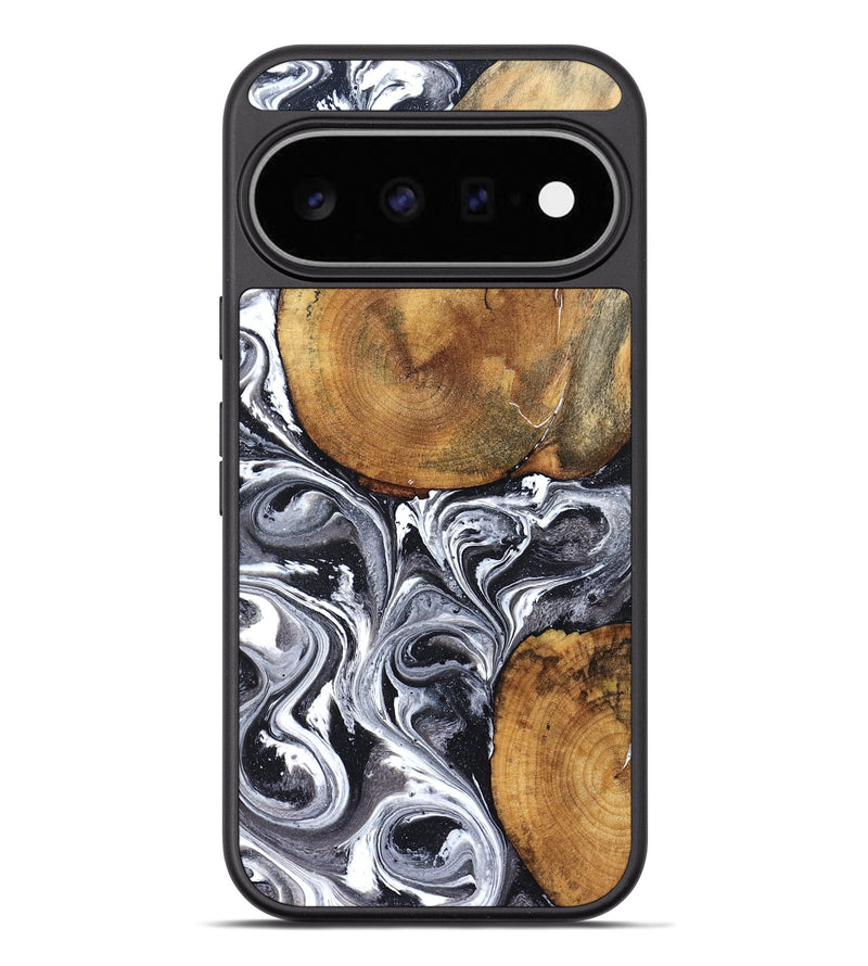Pixel 11 Pro XL Wood Phone Case - Lea (Black & White, 827910)