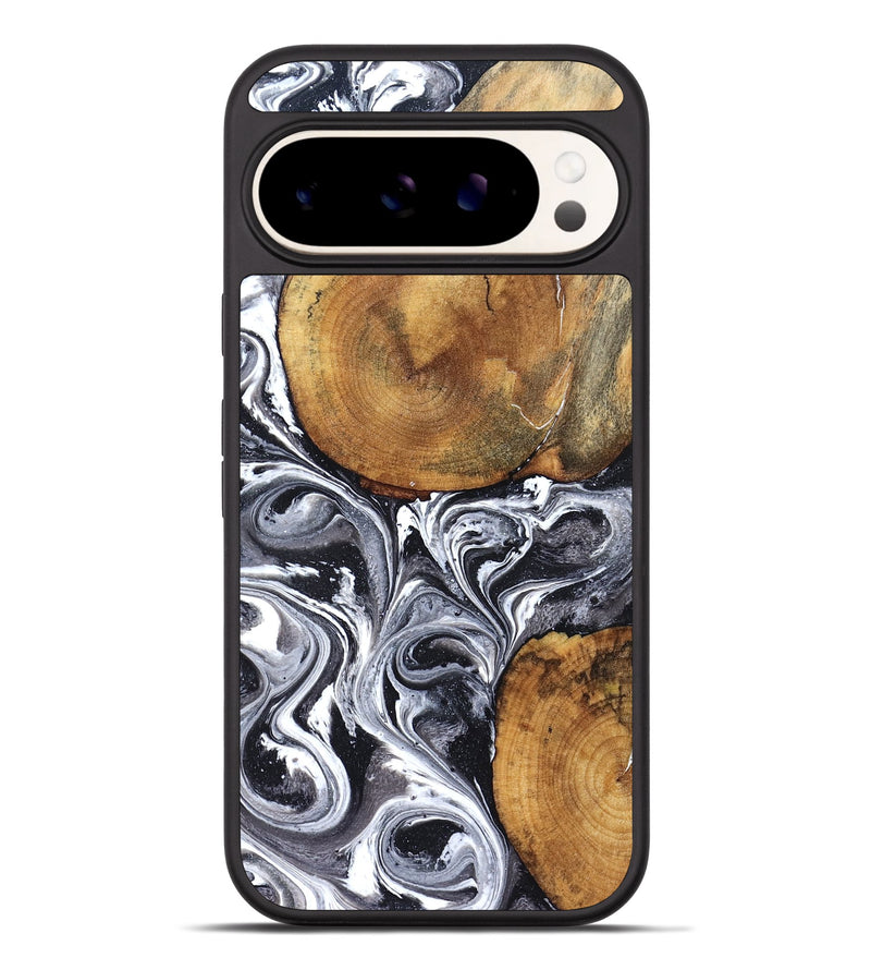 Pixel 9 Pro XL Wood Phone Case - Lea (Black & White, 827910)