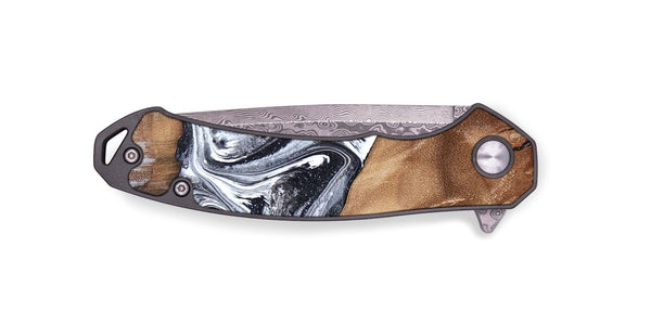 EDC Wood Pocket Knife - Ottis (Black & White, 827911)