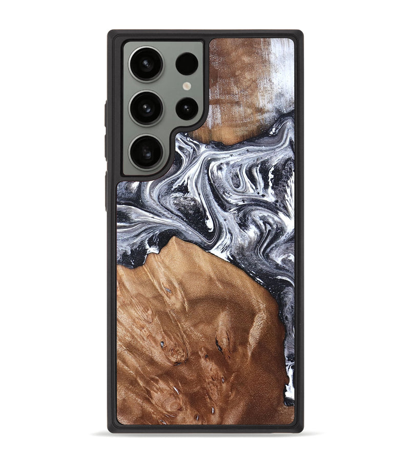 Galaxy S23 Ultra Wood Phone Case - Ottis (Black & White, 827911)