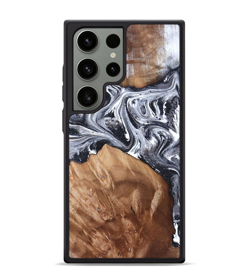 Galaxy S24 Ultra Wood Phone Case - Ottis (Black & White, 827911)