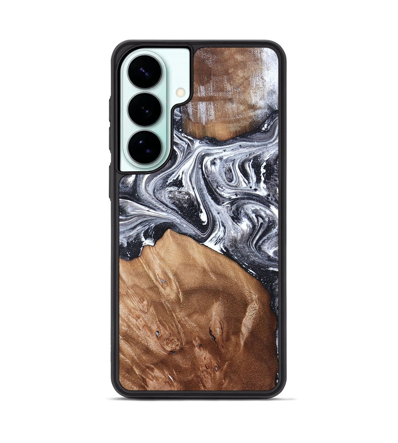 Galaxy S26 Plus Wood Phone Case - Ottis (Black & White, 827911)