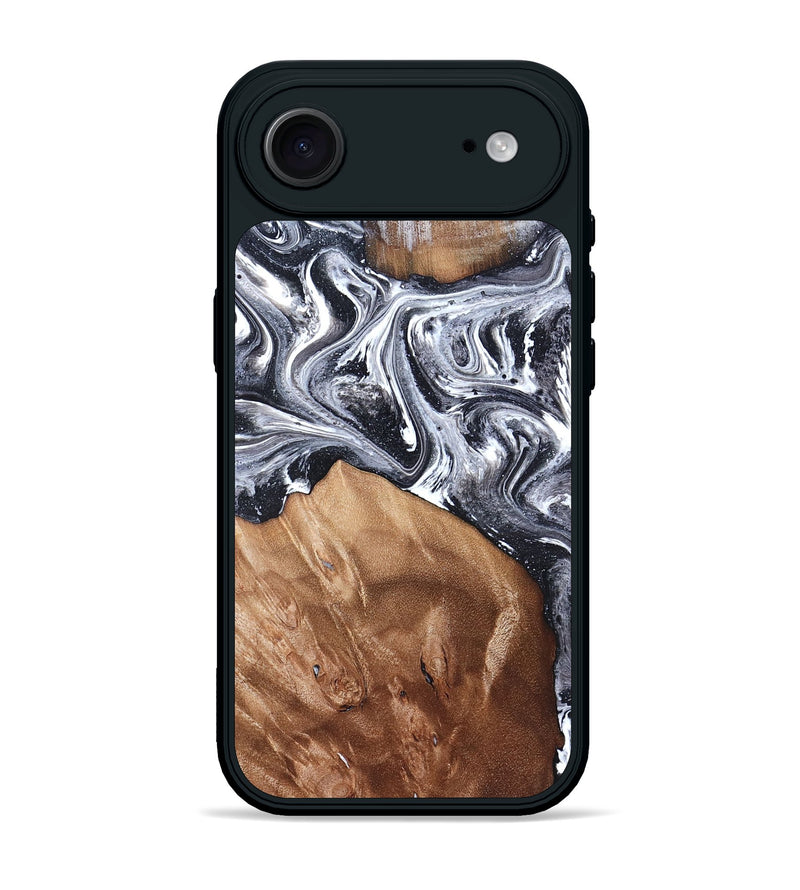 iPhone 17 Air Wood Phone Case - Ottis (Black & White, 827911)