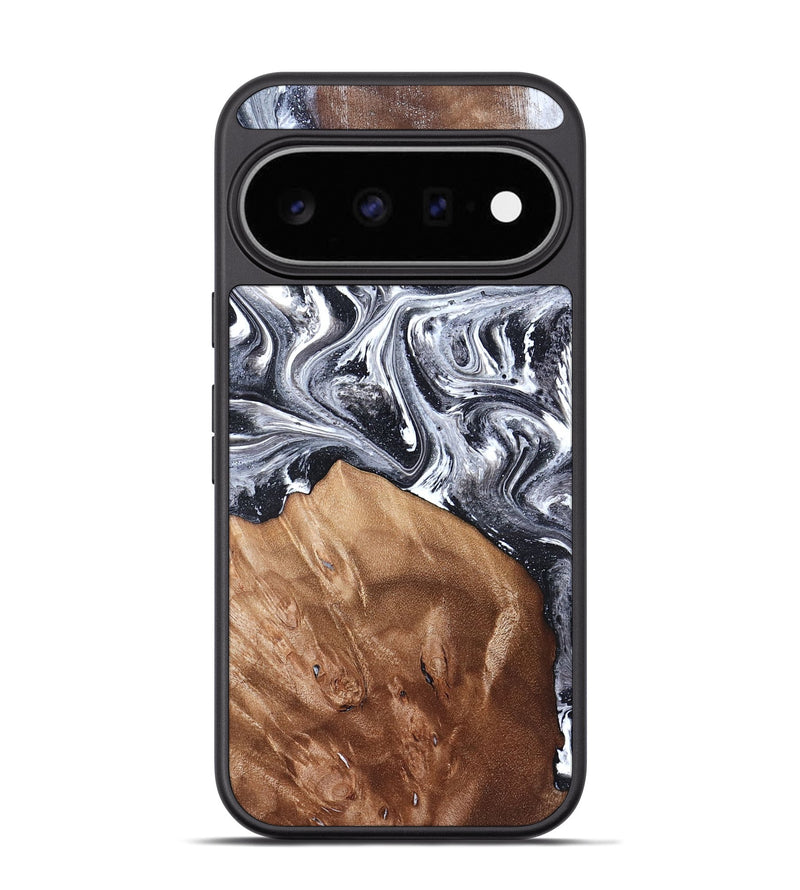 Pixel 11 Pro Wood Phone Case - Ottis (Black & White, 827911)