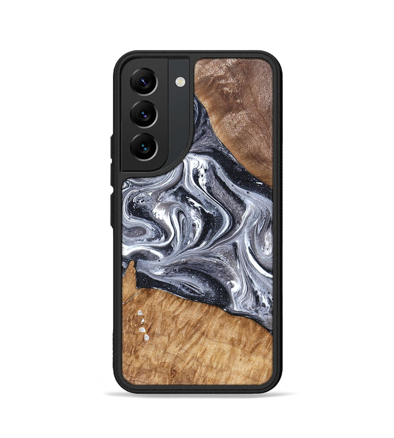 Galaxy S22 Wood Phone Case - Rhea (Black & White, 827912)