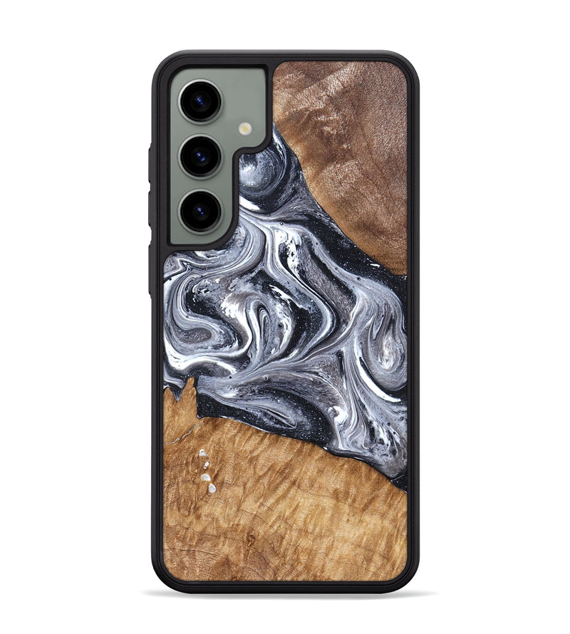 Galaxy S24 Plus Wood Phone Case - Rhea (Black & White, 827912)