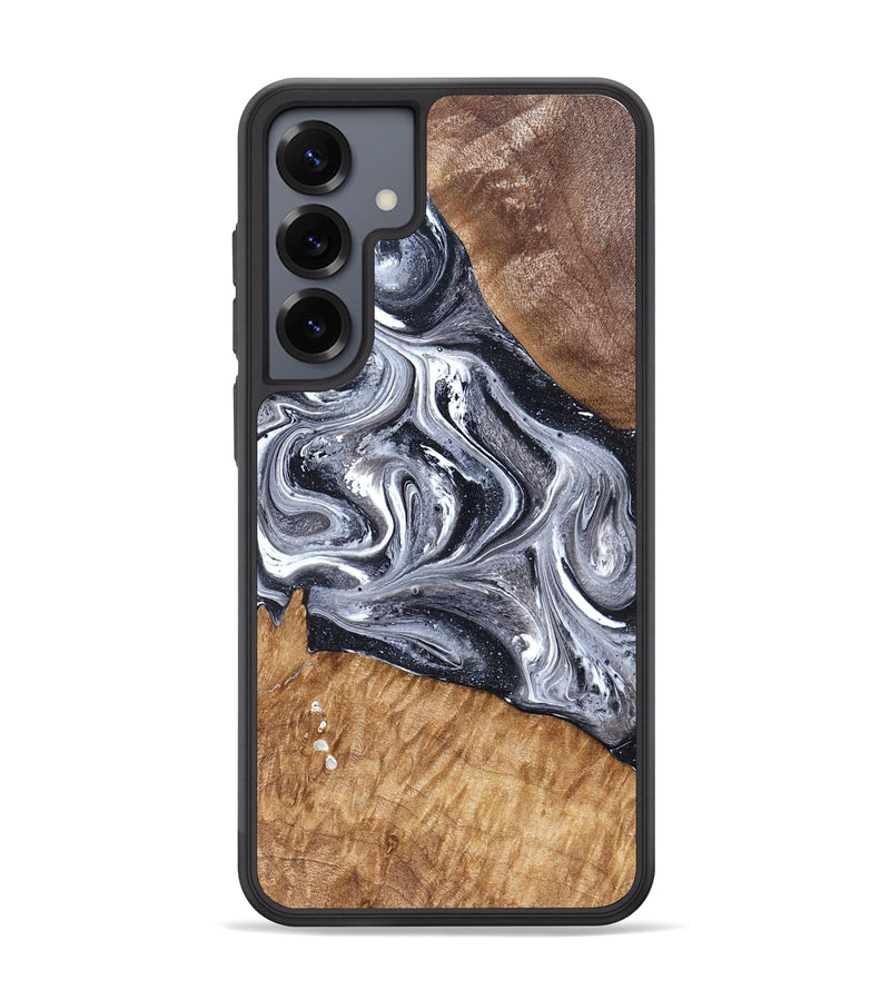 Galaxy S25 Plus Wood Phone Case - Rhea (Black & White, 827912)