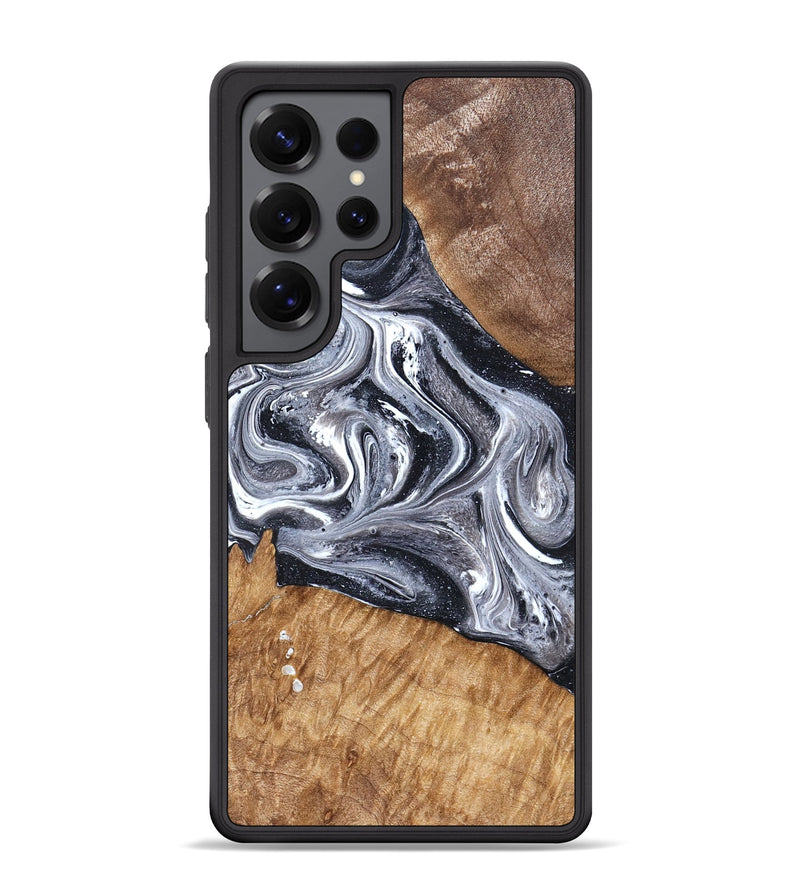 Galaxy S25 Ultra Wood Phone Case - Rhea (Black & White, 827912)