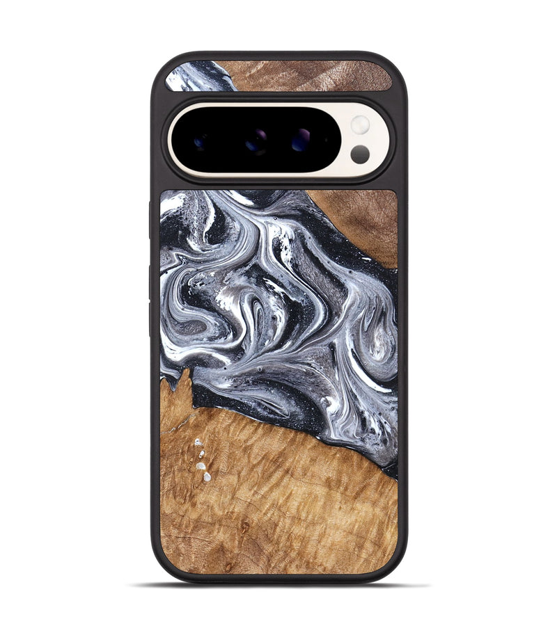 Pixel 9 Wood Phone Case - Rhea (Black & White, 827912)