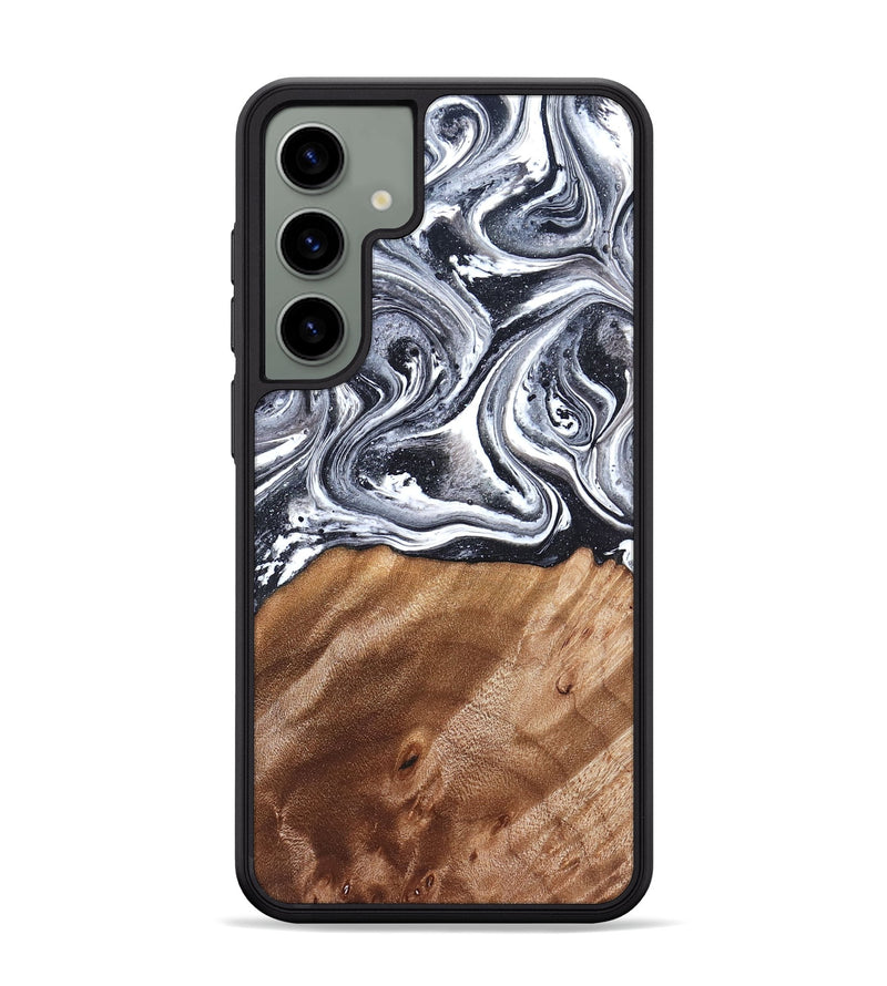 Galaxy S24 Plus Wood Phone Case - Britany (Black & White, 827913)