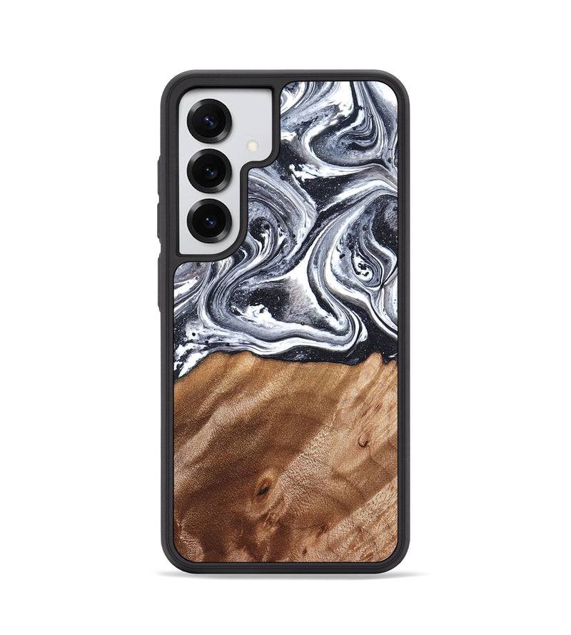 Galaxy S25 Wood Phone Case - Britany (Black & White, 827913)