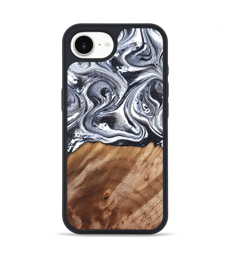 iPhone 17e Wood Phone Case - Britany (Black & White, 827913)