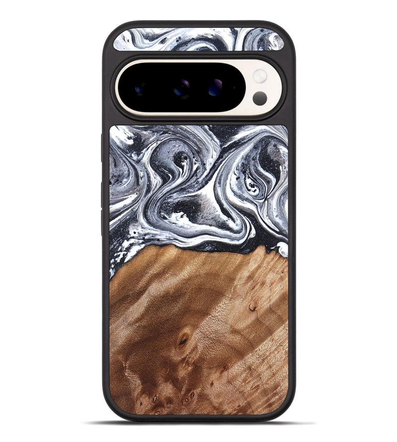 Pixel 9 Pro XL Wood Phone Case - Britany (Black & White, 827913)