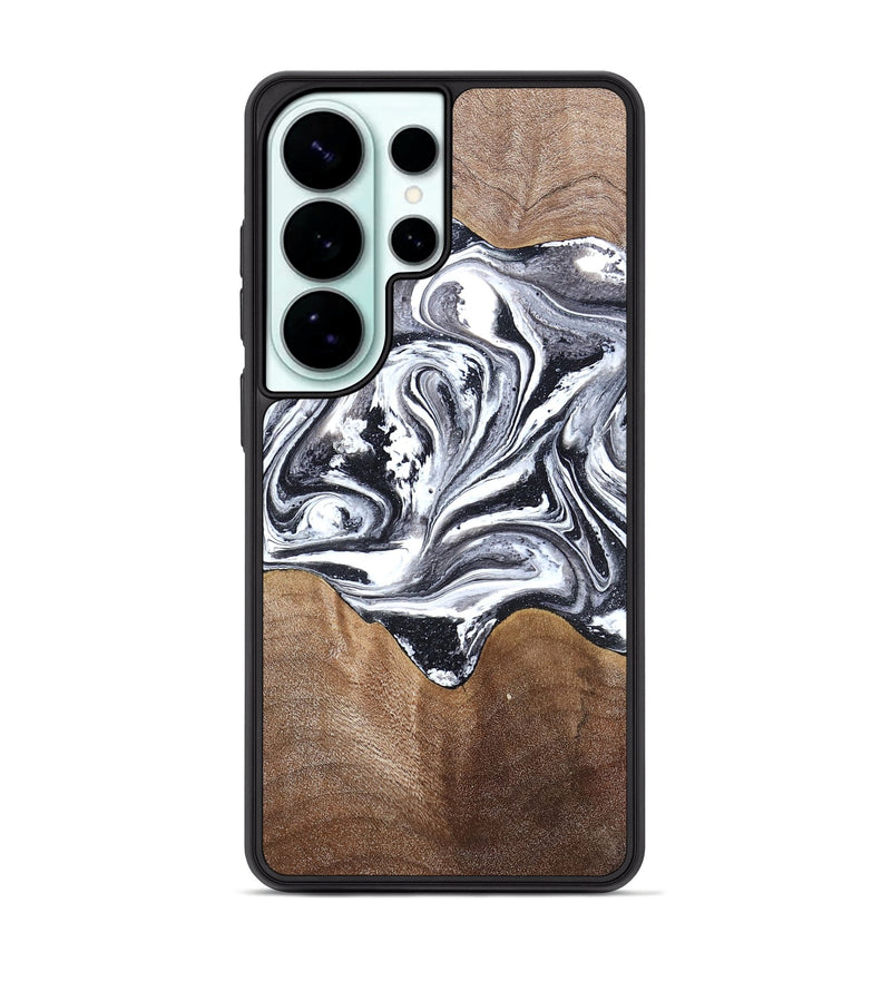Galaxy S26 Ultra Wood Phone Case - Iris (Black & White, 827914)