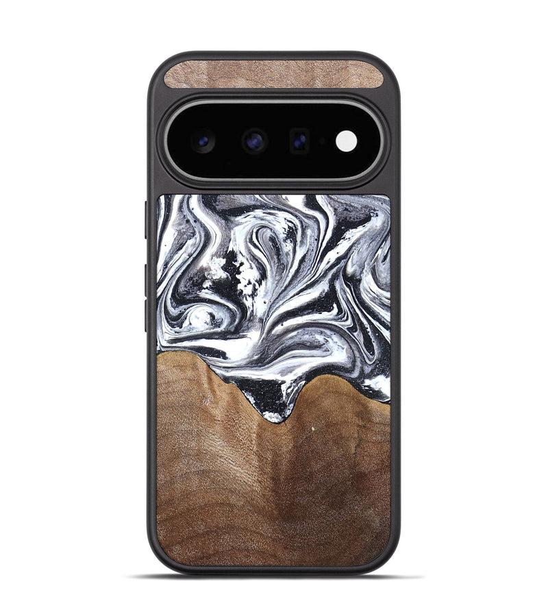 Pixel 11 Wood Phone Case - Iris (Black & White, 827914)