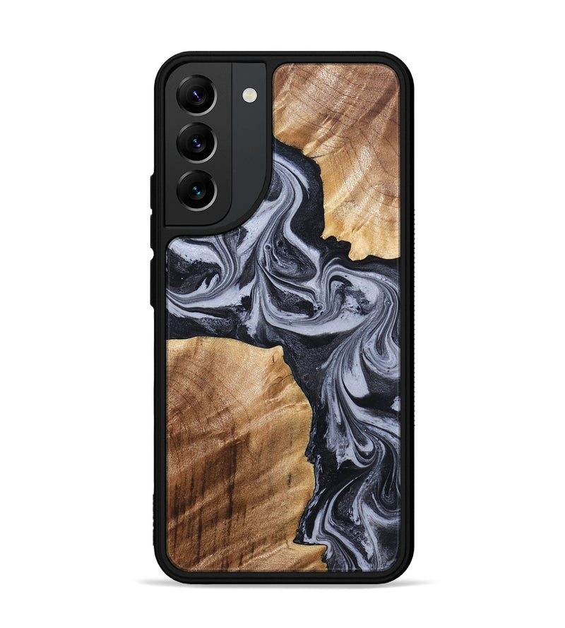 Galaxy S22 Plus Wood Phone Case - Shari (Black & White, 827915)