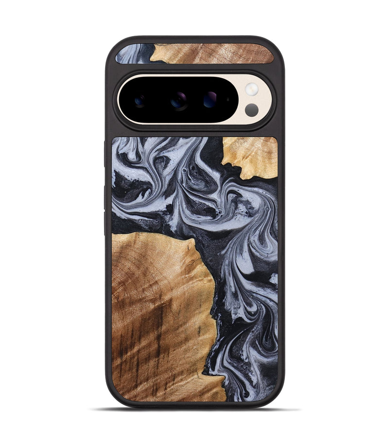 Pixel 10 Wood Phone Case - Shari (Black & White, 827915)