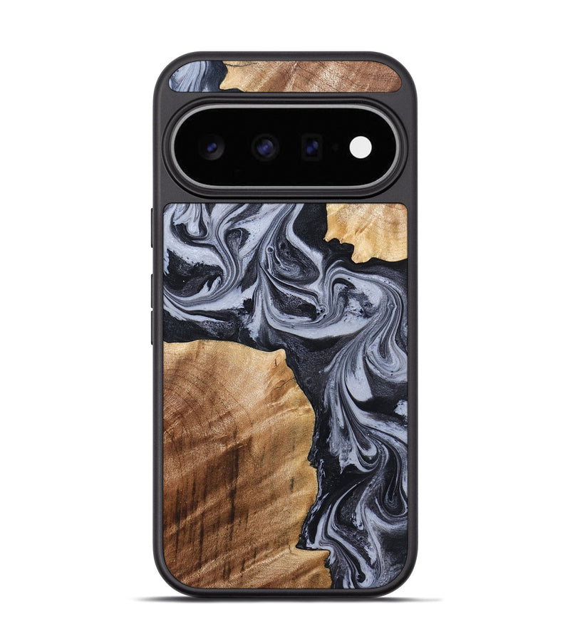Pixel 11 Pro Wood Phone Case - Shari (Black & White, 827915)