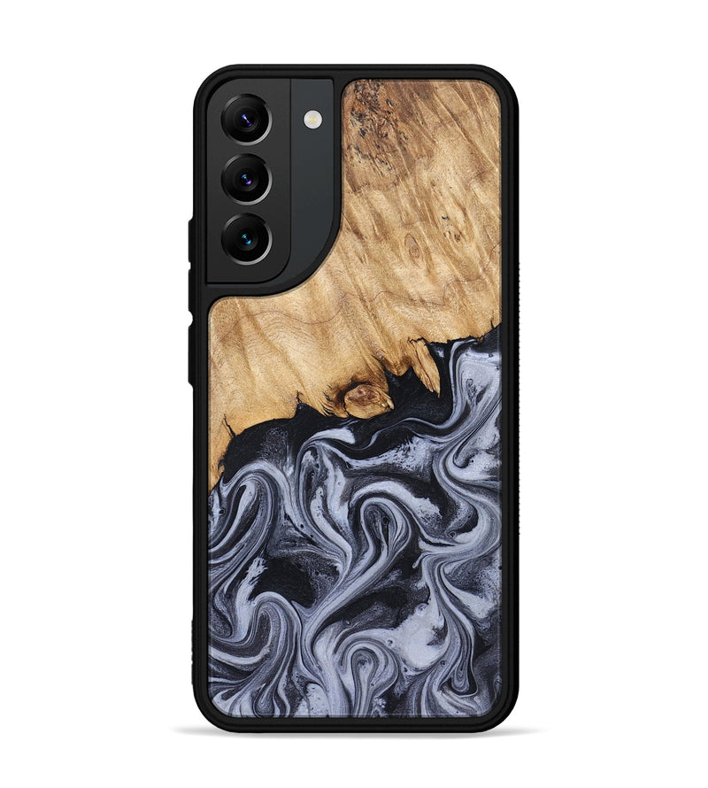 Galaxy S22 Plus Wood Phone Case - Dashawn (Black & White, 827916)