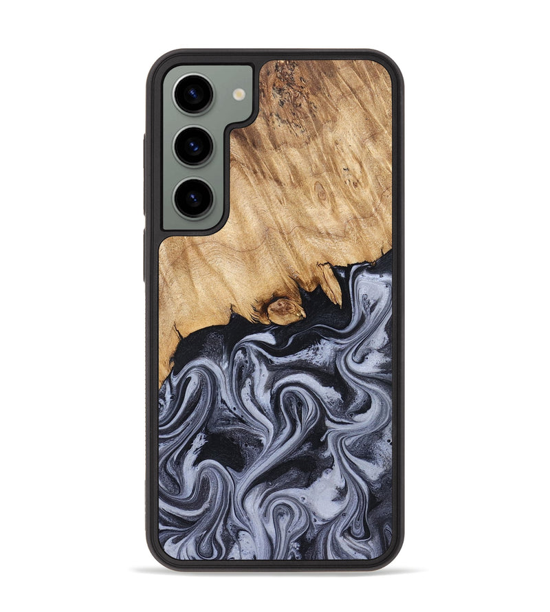 Galaxy S23 Plus Wood Phone Case - Dashawn (Black & White, 827916)