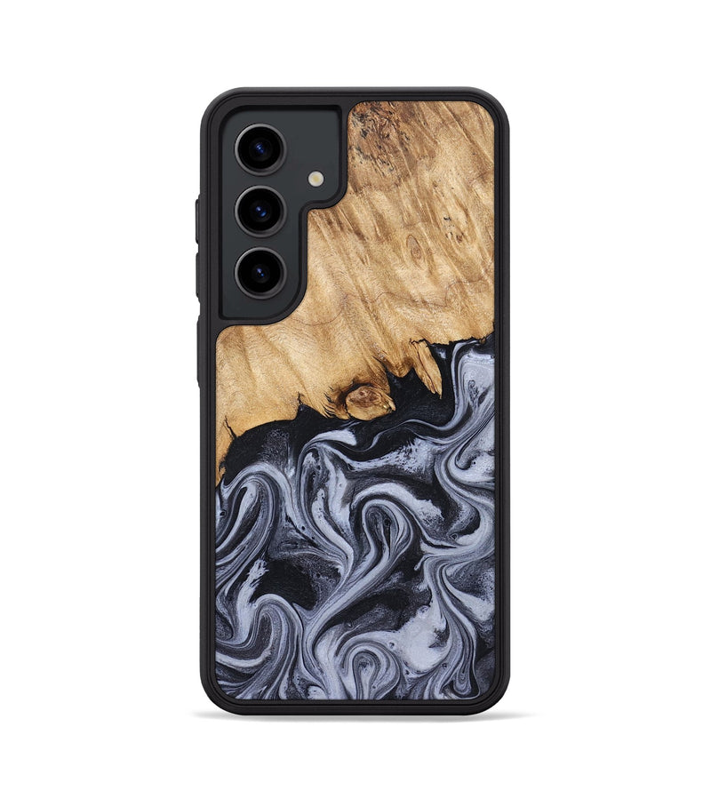 Galaxy S24 Wood Phone Case - Dashawn (Black & White, 827916)