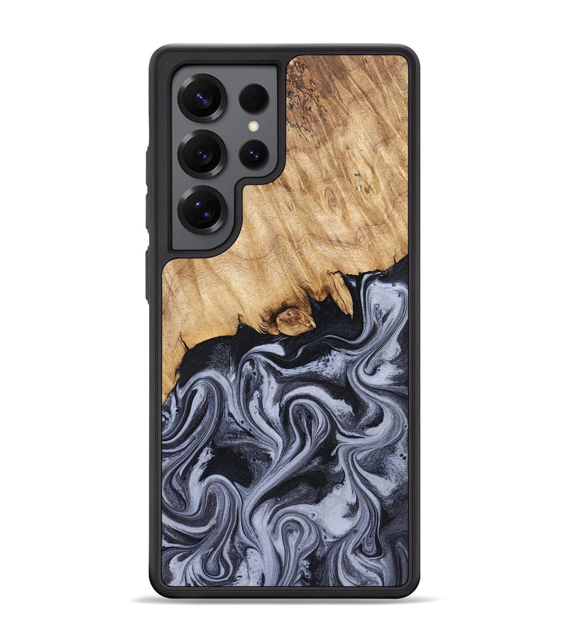 Galaxy S25 Ultra Wood Phone Case - Dashawn (Black & White, 827916)