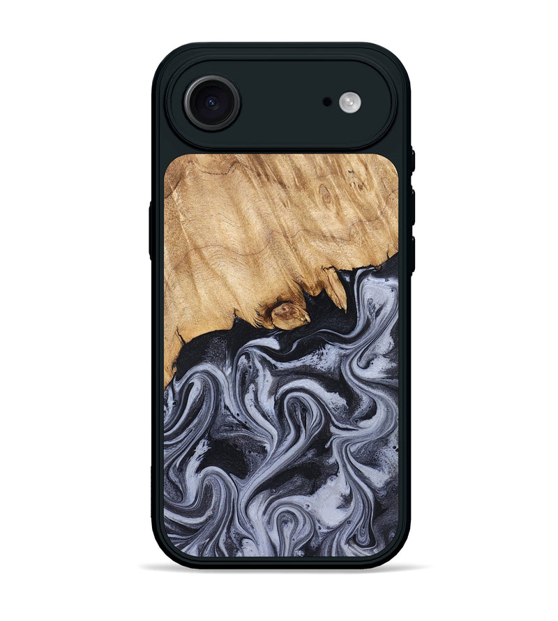iPhone 17 Air Wood Phone Case - Dashawn (Black & White, 827916)
