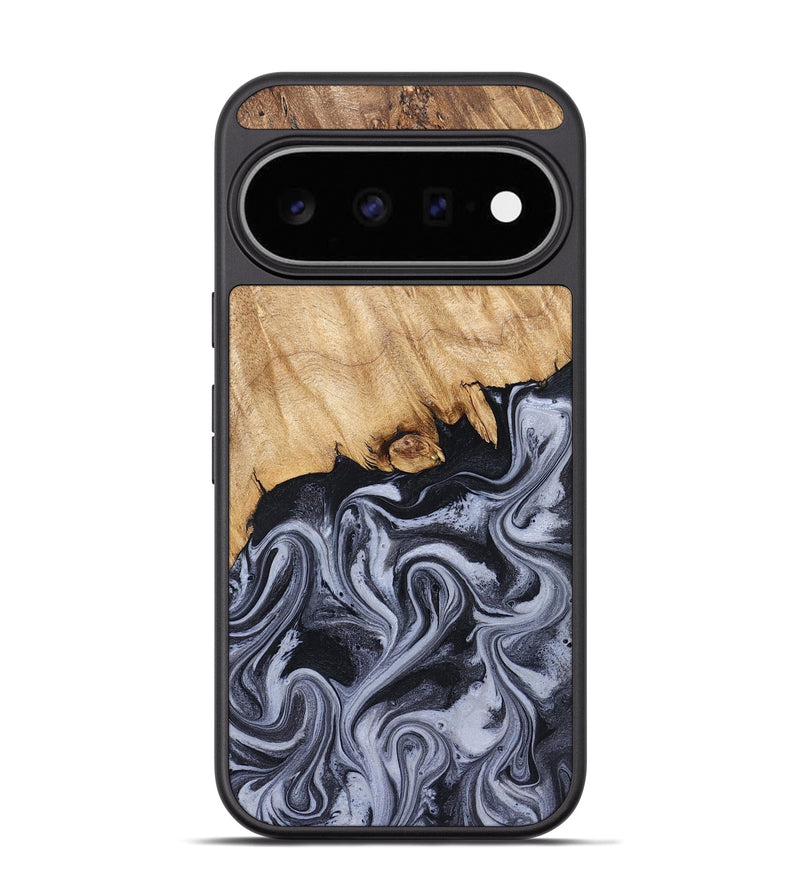 Pixel 11 Pro Wood Phone Case - Dashawn (Black & White, 827916)