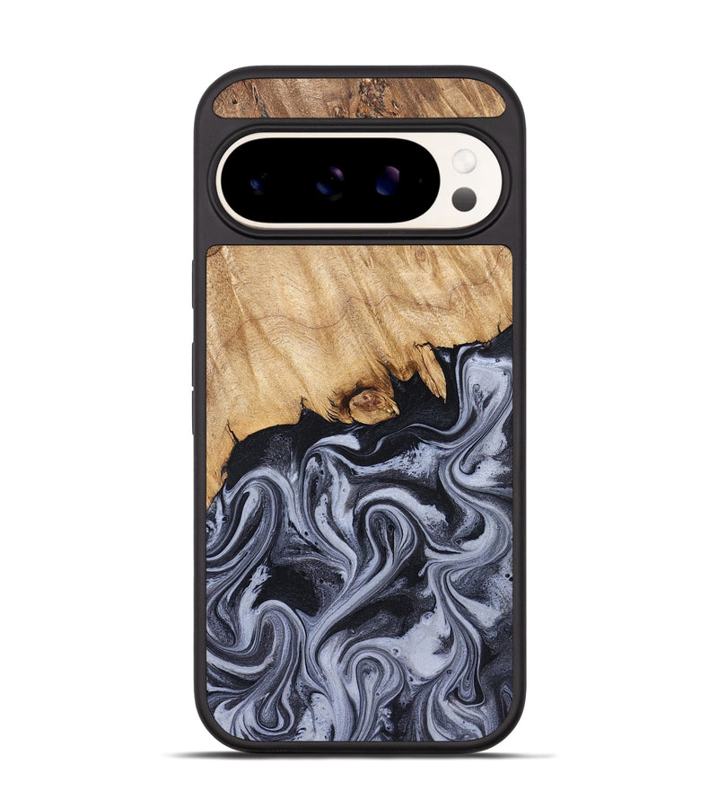 Pixel 9 Pro Wood Phone Case - Dashawn (Black & White, 827916)