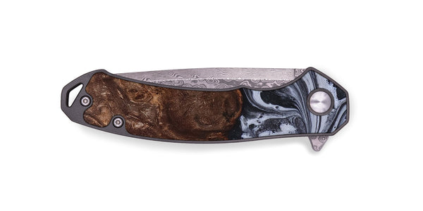 EDC Wood Pocket Knife - Santino (Black & White, 827917)