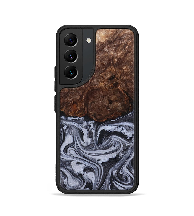Galaxy S22 Wood Phone Case - Santino (Black & White, 827917)