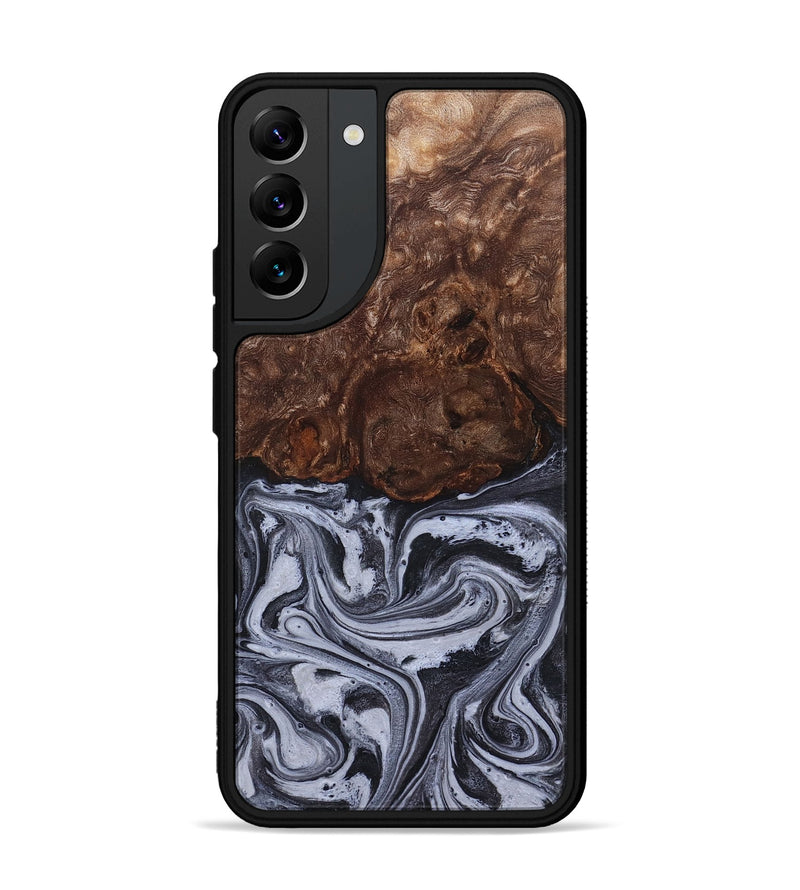 Galaxy S22 Plus Wood Phone Case - Santino (Black & White, 827917)