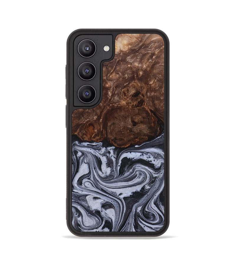 Galaxy S23 Wood Phone Case - Santino (Black & White, 827917)