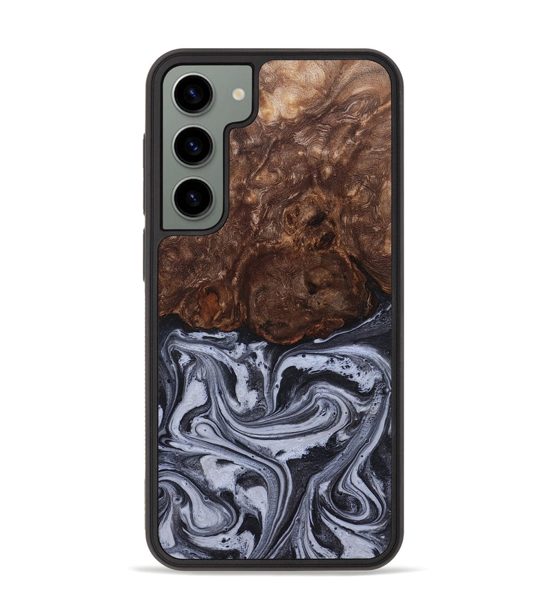 Galaxy S23 Plus Wood Phone Case - Santino (Black & White, 827917)