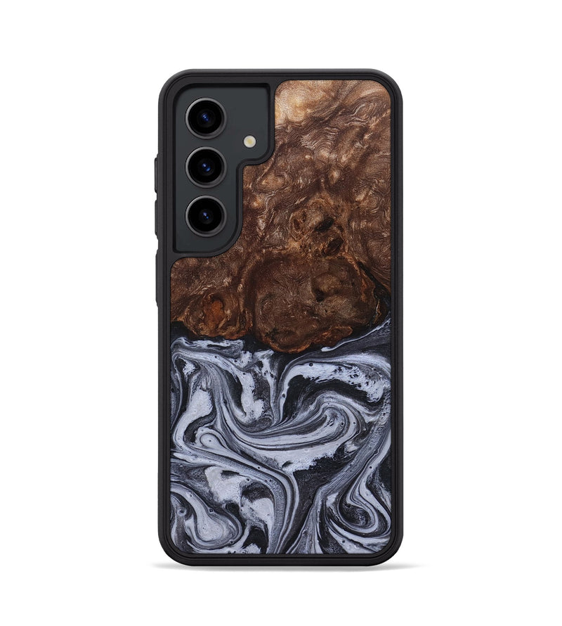 Galaxy S24 Wood Phone Case - Santino (Black & White, 827917)