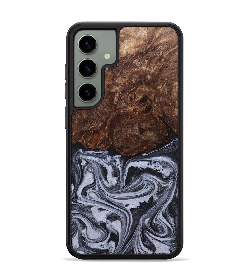 Galaxy S24 Plus Wood Phone Case - Santino (Black & White, 827917)