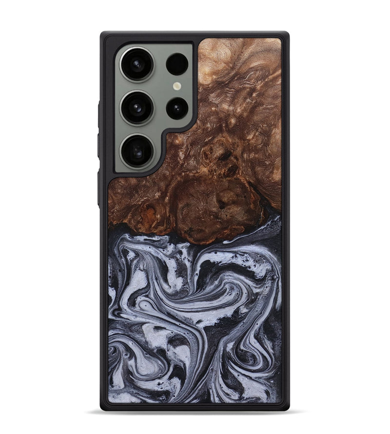 Galaxy S24 Ultra Wood Phone Case - Santino (Black & White, 827917)