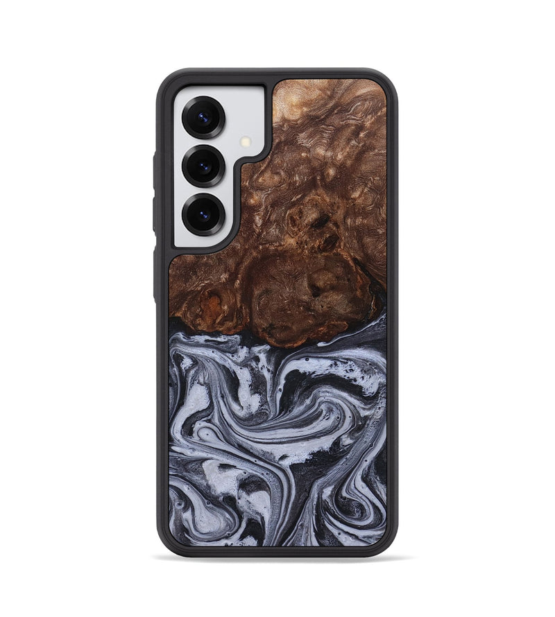 Galaxy S25 Wood Phone Case - Santino (Black & White, 827917)