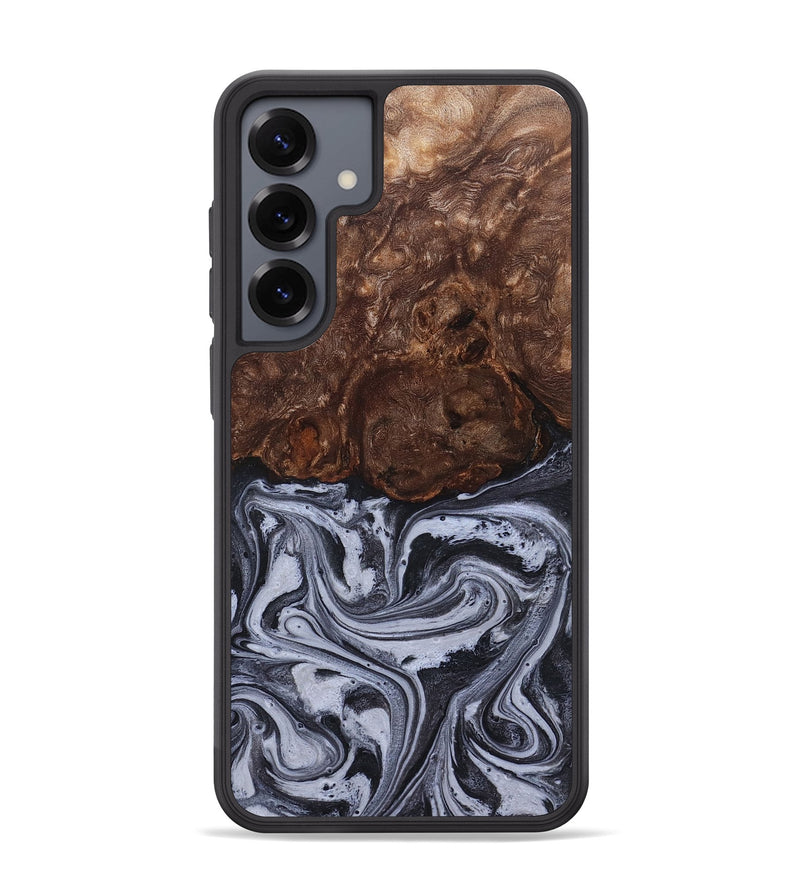 Galaxy S25 Plus Wood Phone Case - Santino (Black & White, 827917)