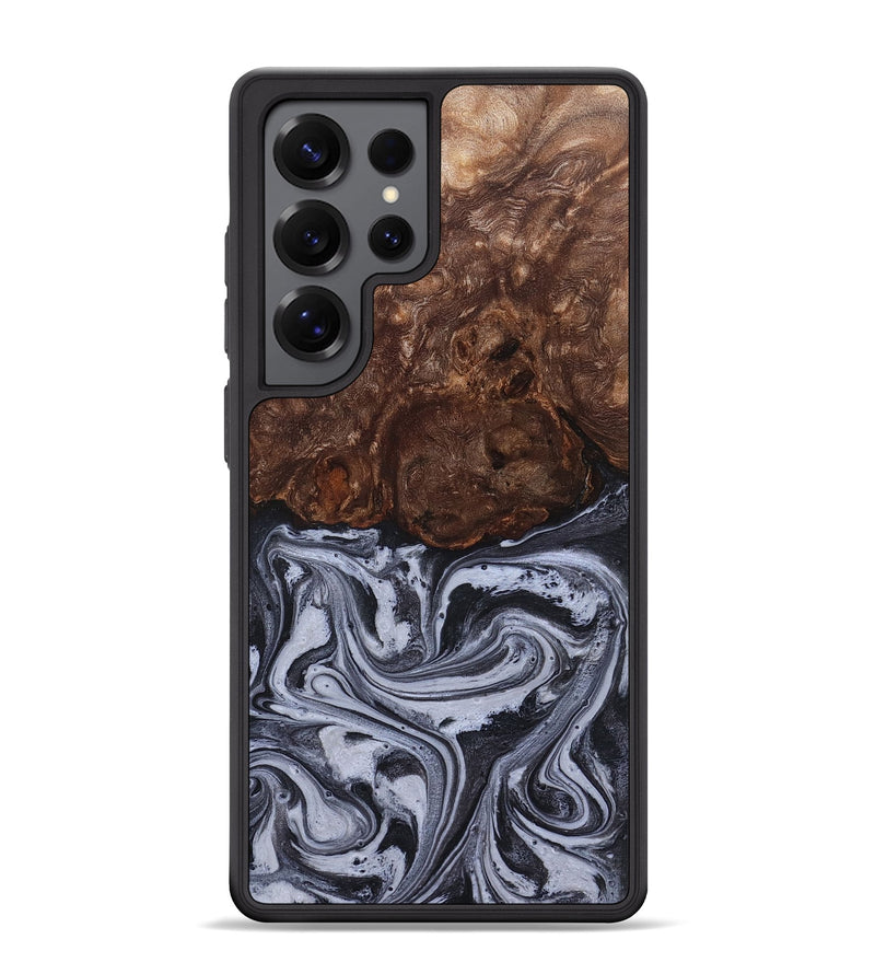 Galaxy S25 Ultra Wood Phone Case - Santino (Black & White, 827917)
