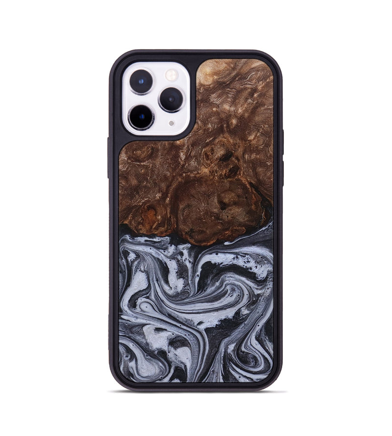 iPhone 11 Pro Wood Phone Case - Santino (Black & White, 827917)