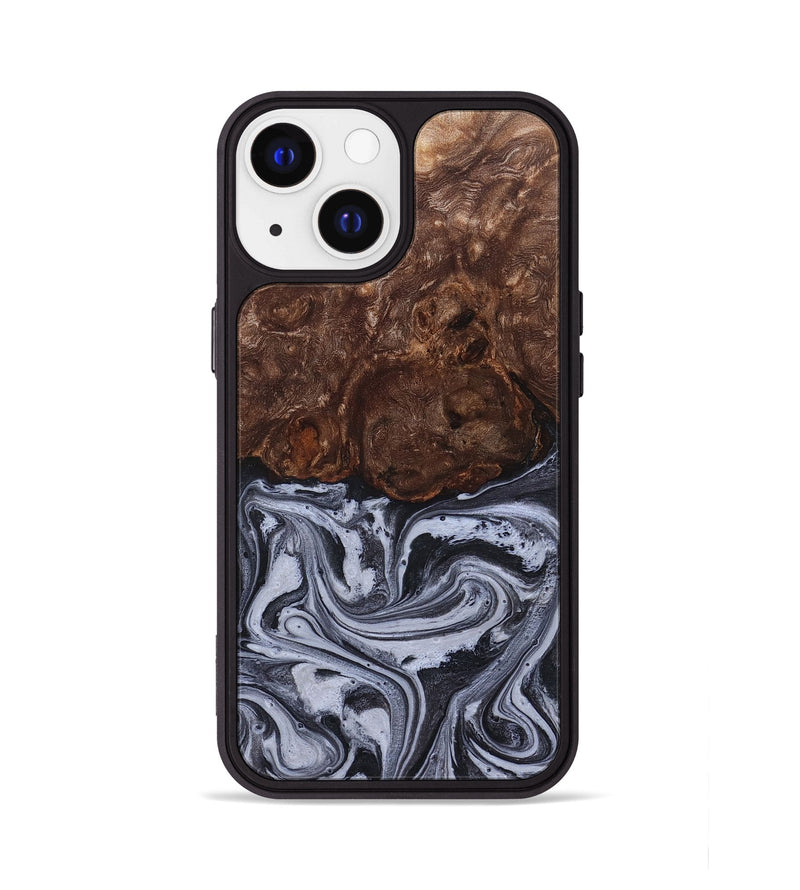 iPhone 13 Wood Phone Case - Santino (Black & White, 827917)